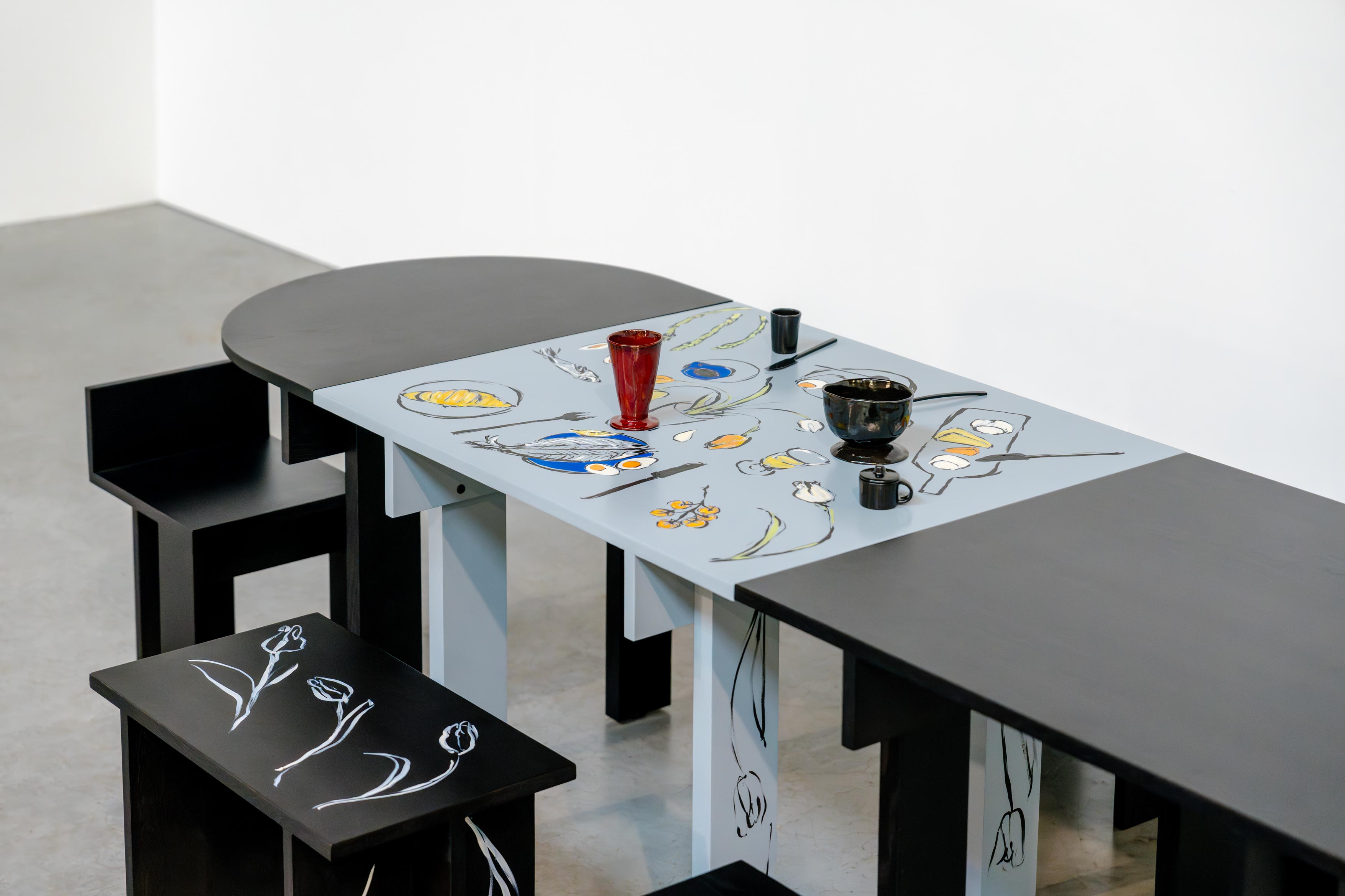Serax Terres De Rêves - Tazza In Ceramica Con Vaso Abbinato, Colore Blu Scuro/Ruggine, Anita Le Grelle - 6