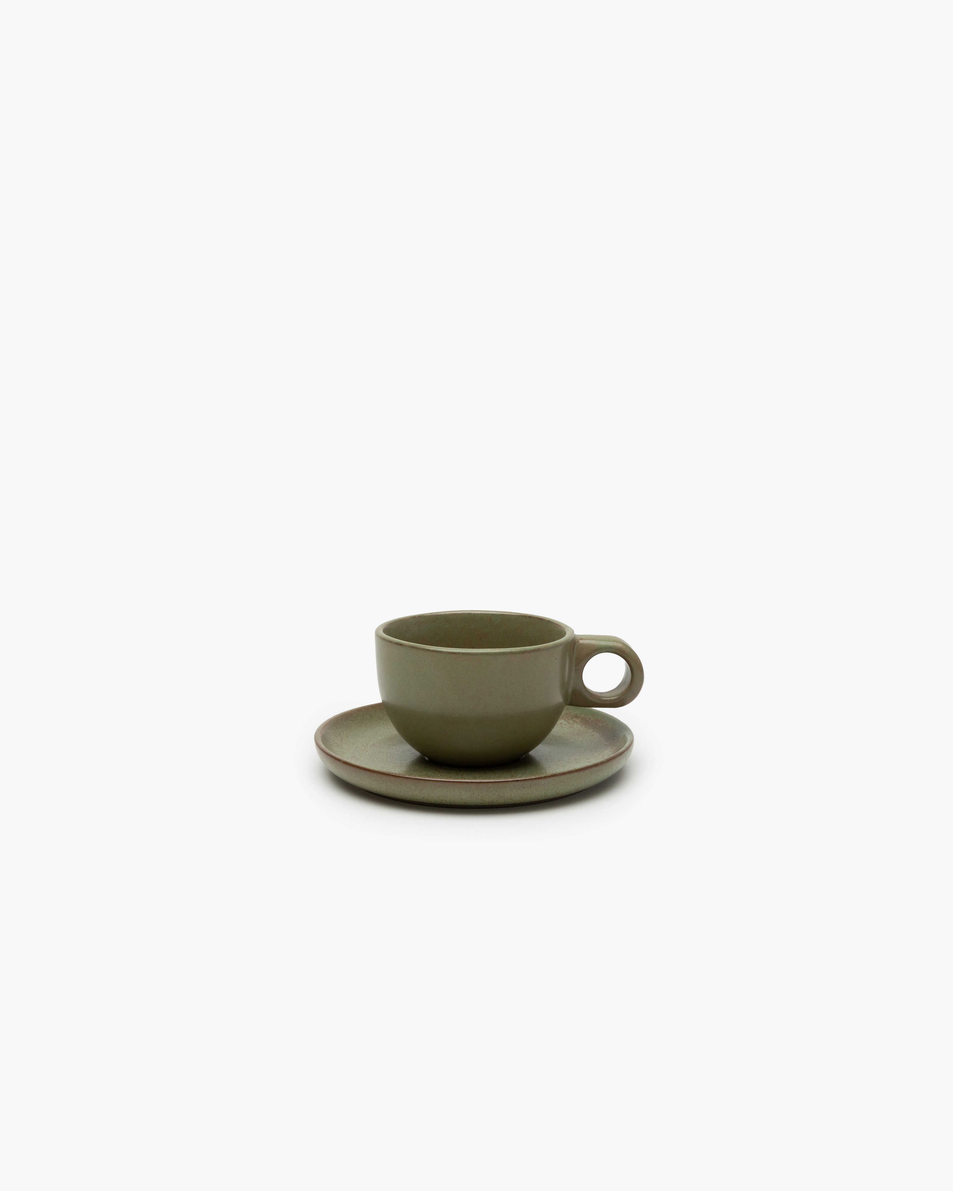 Coffee cup with saucer camogreen Surface – Serax US