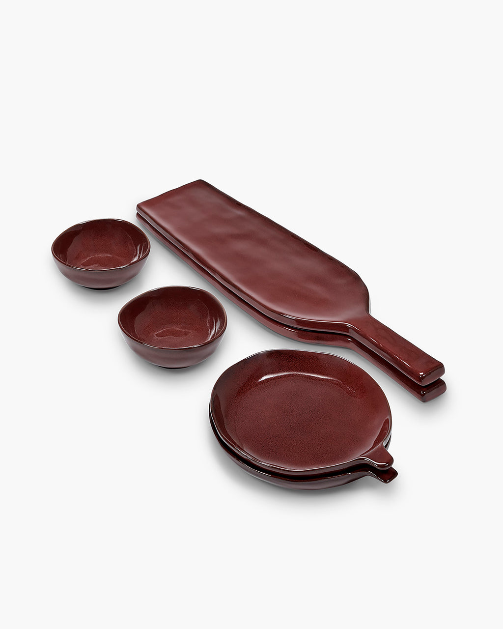 Apero set 12 pieces venetian red La Mère