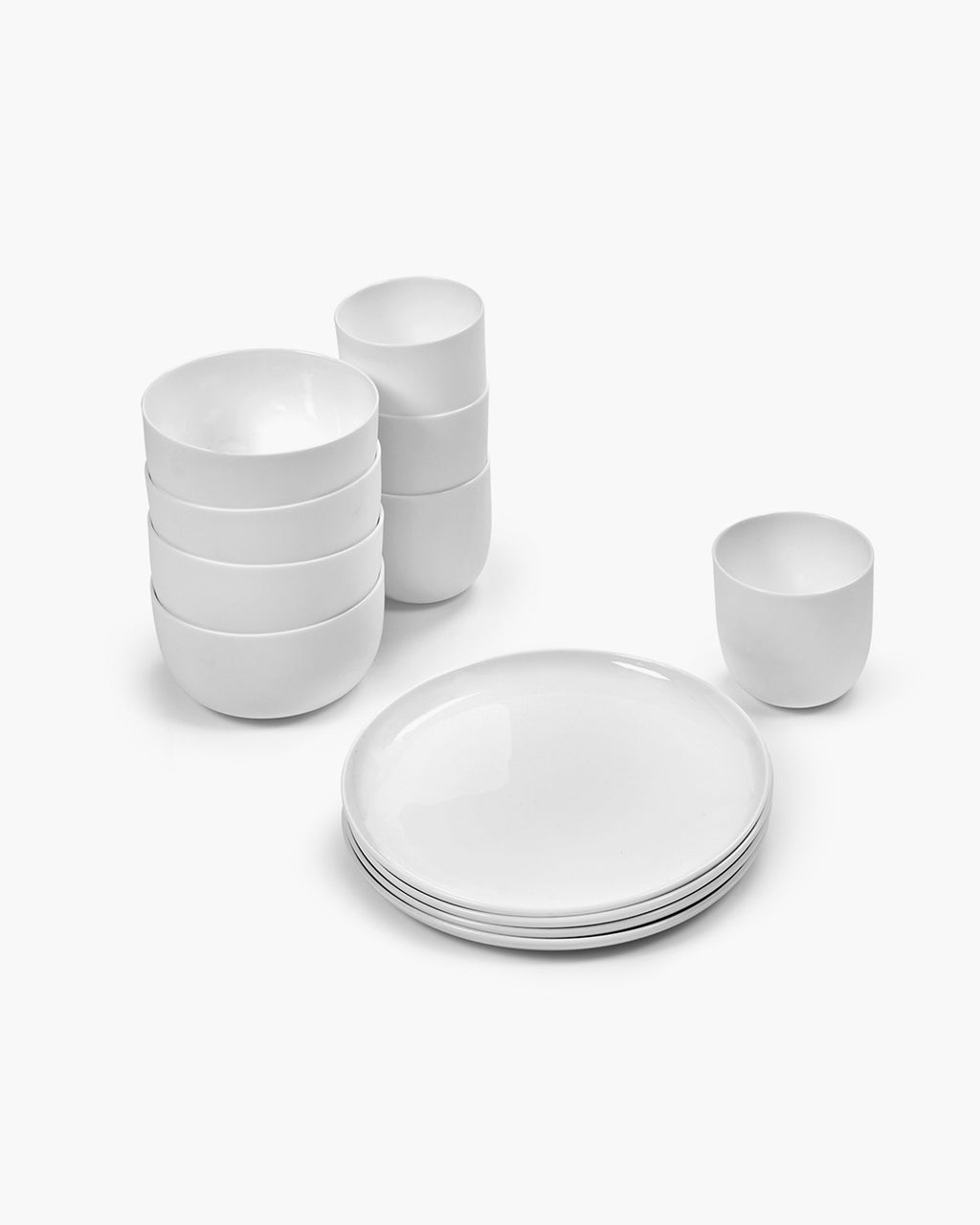 Breakfast 12 pieces - Set Base tableware by Piet Boon - white