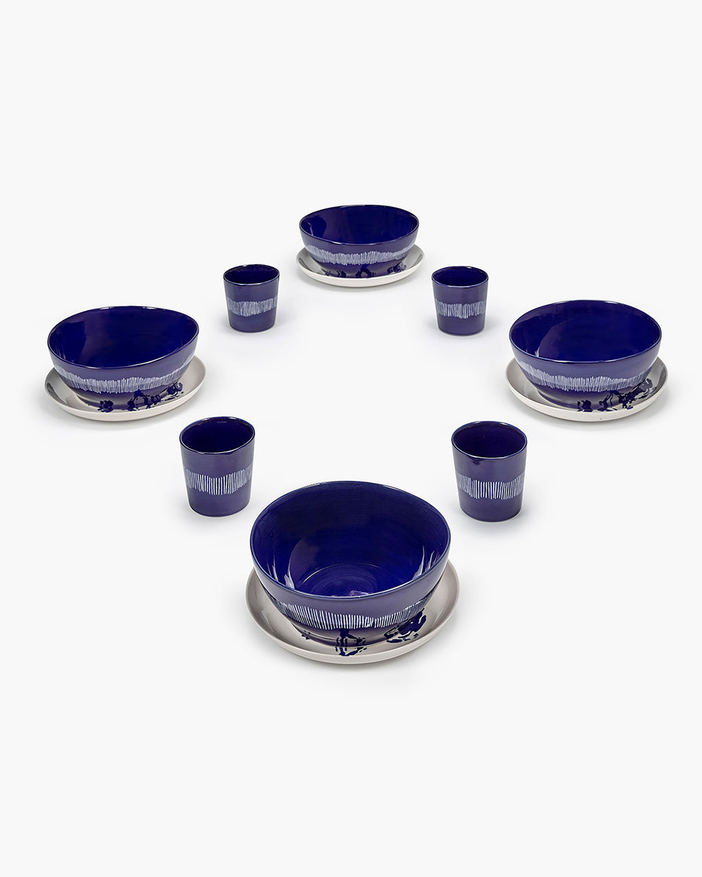 Breakfast Set 12 pieces blue feast