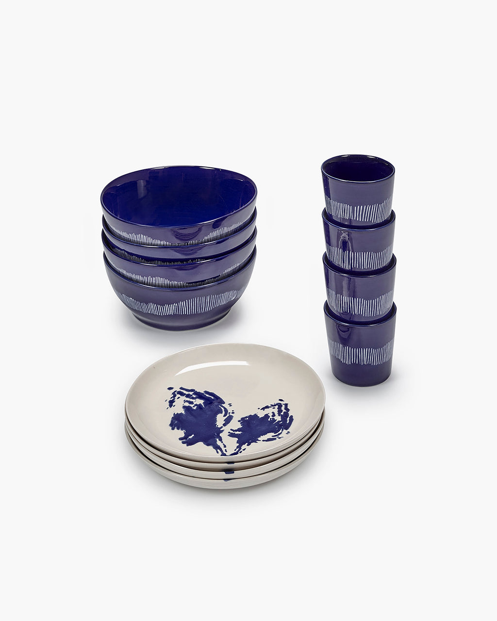 Breakfast Set 12 pieces blue feast