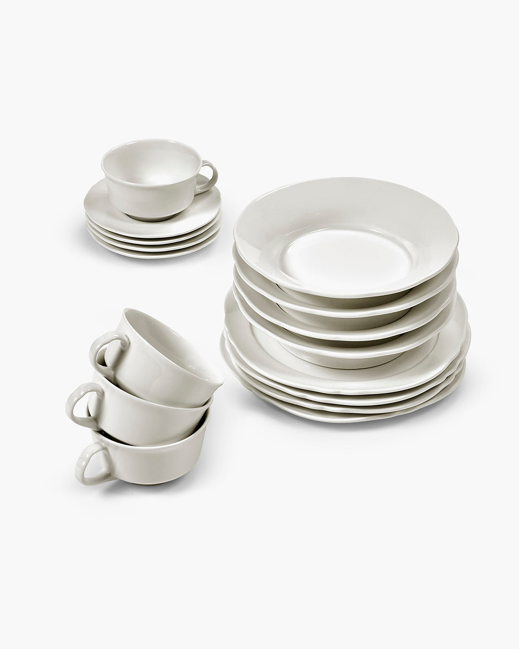 Breakfast set 16 pieces white Silhouette