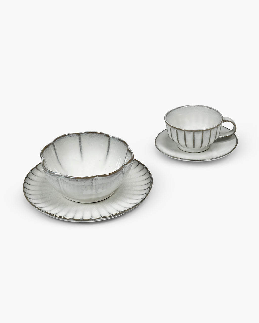 Breakfast Set 16 pieces white Inku