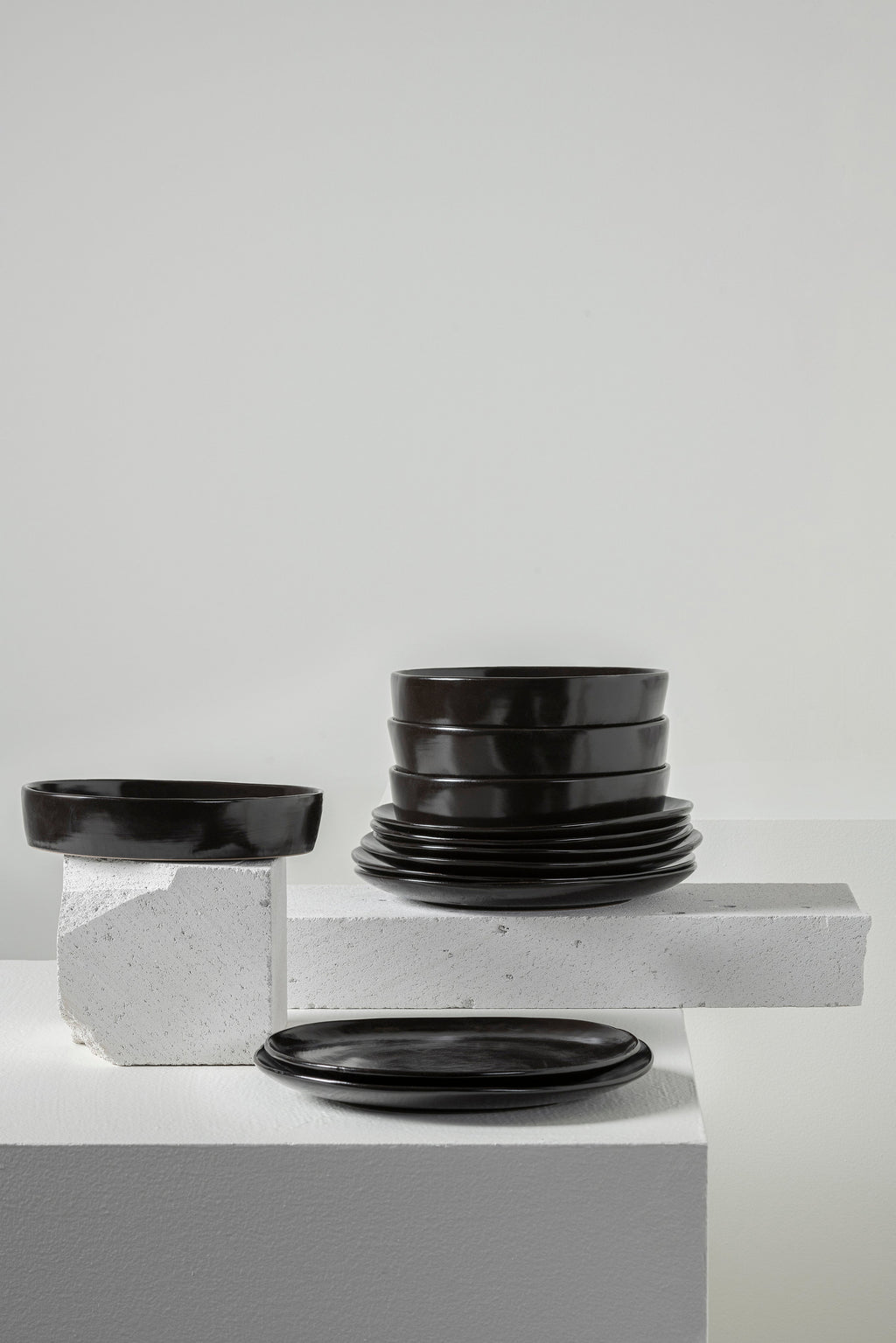 Dinner Set 12 pieces ebony La Mère