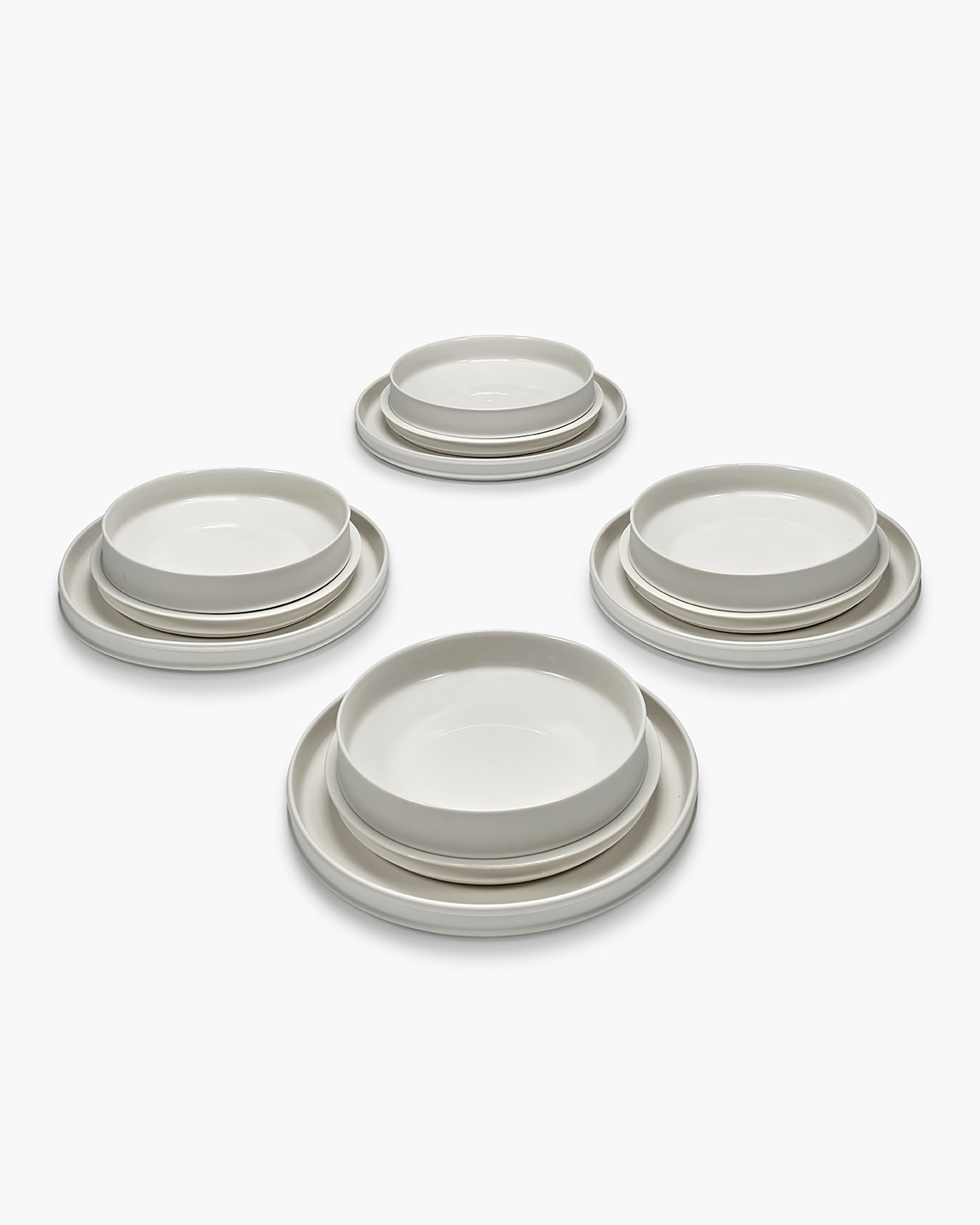 Dinner Set 12 pieces alabaster dune