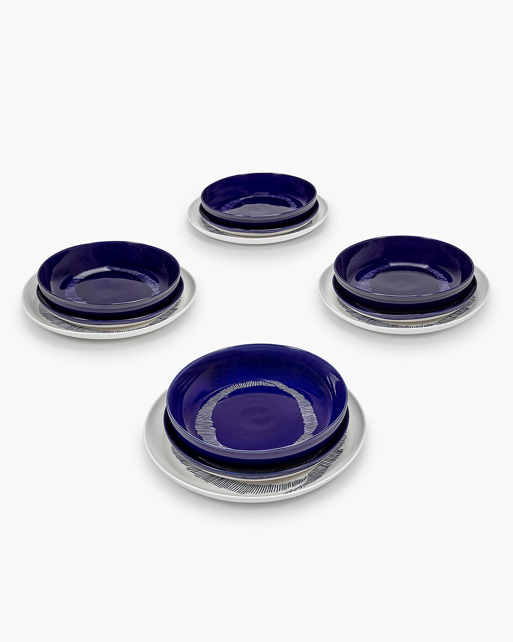 Dinner Set 12 pieces blue Feast