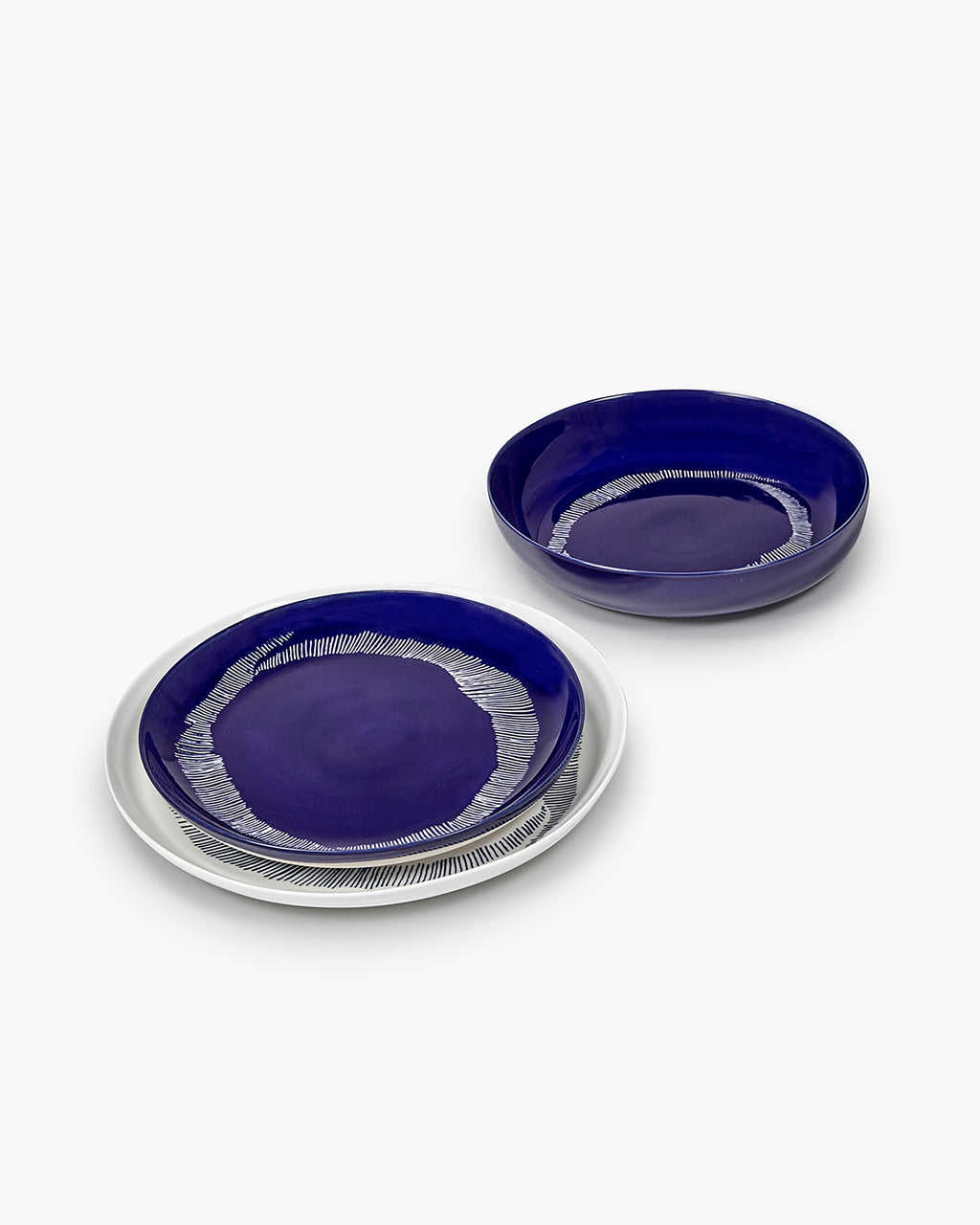 Dinner Set 12 pieces blue Feast