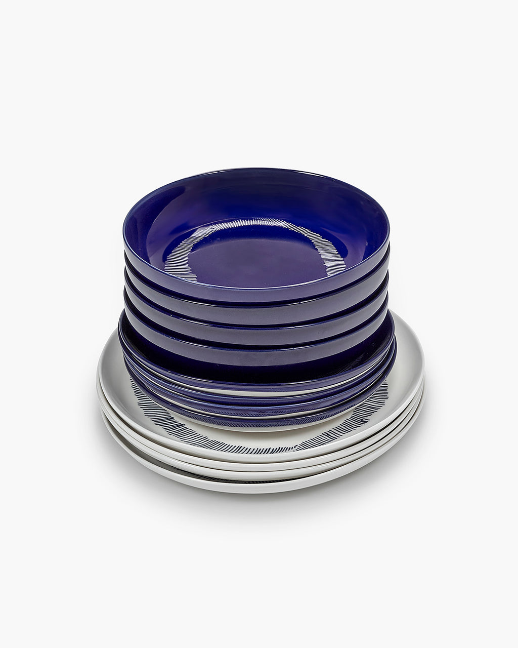 Dinner Set 12 pieces blue Feast