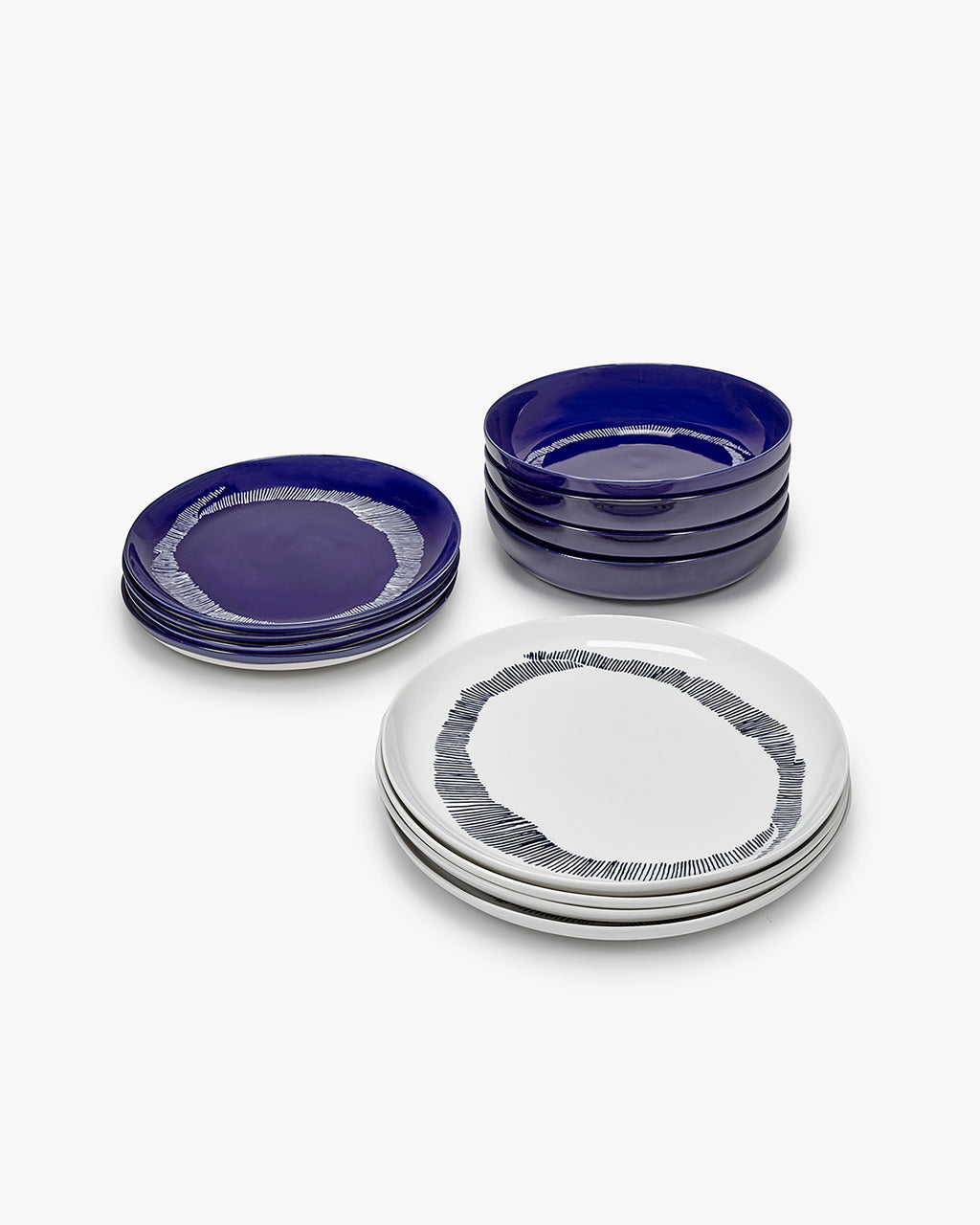 Dinner Set 12 pieces blue Feast