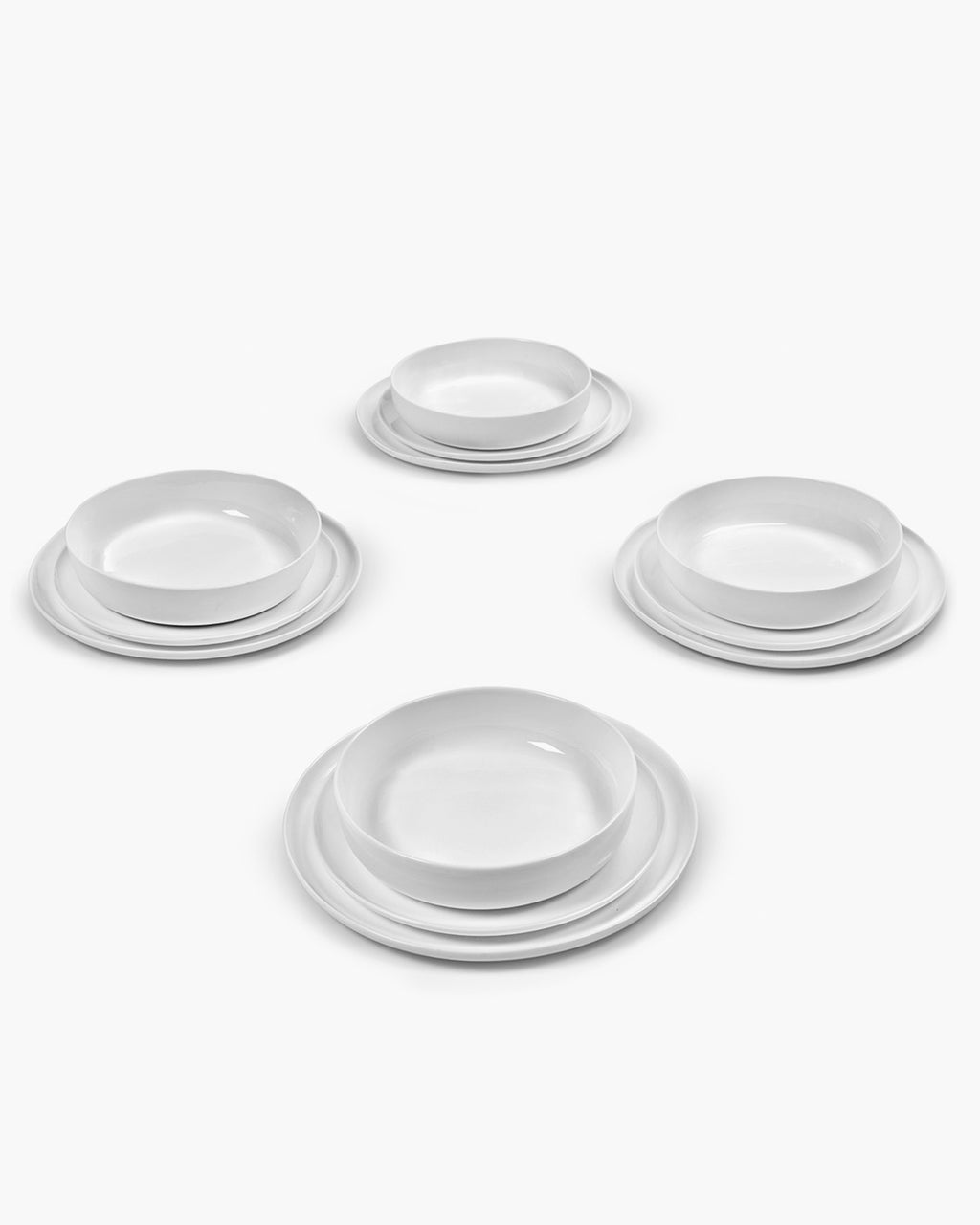 Dinner Set 12 pieces white Base