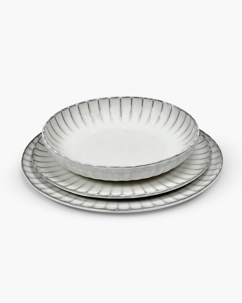 Dinner Set 12 pieces white Inku