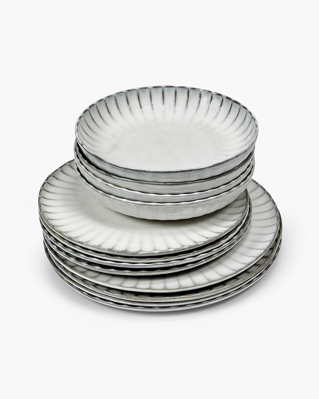 Dinner Set 12 pieces white Inku