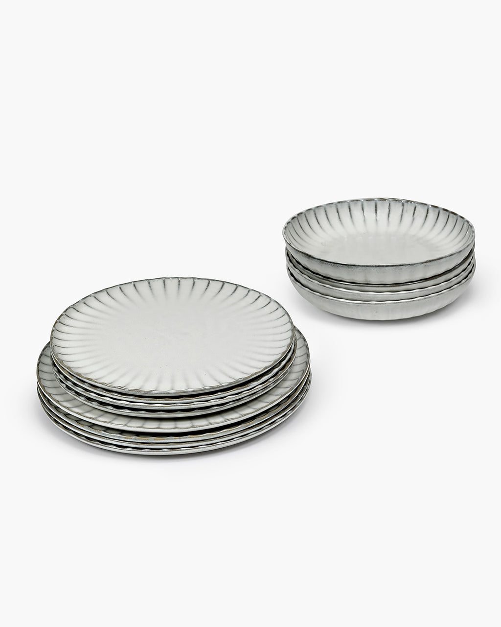 Dinner Set 12 pieces white Inku