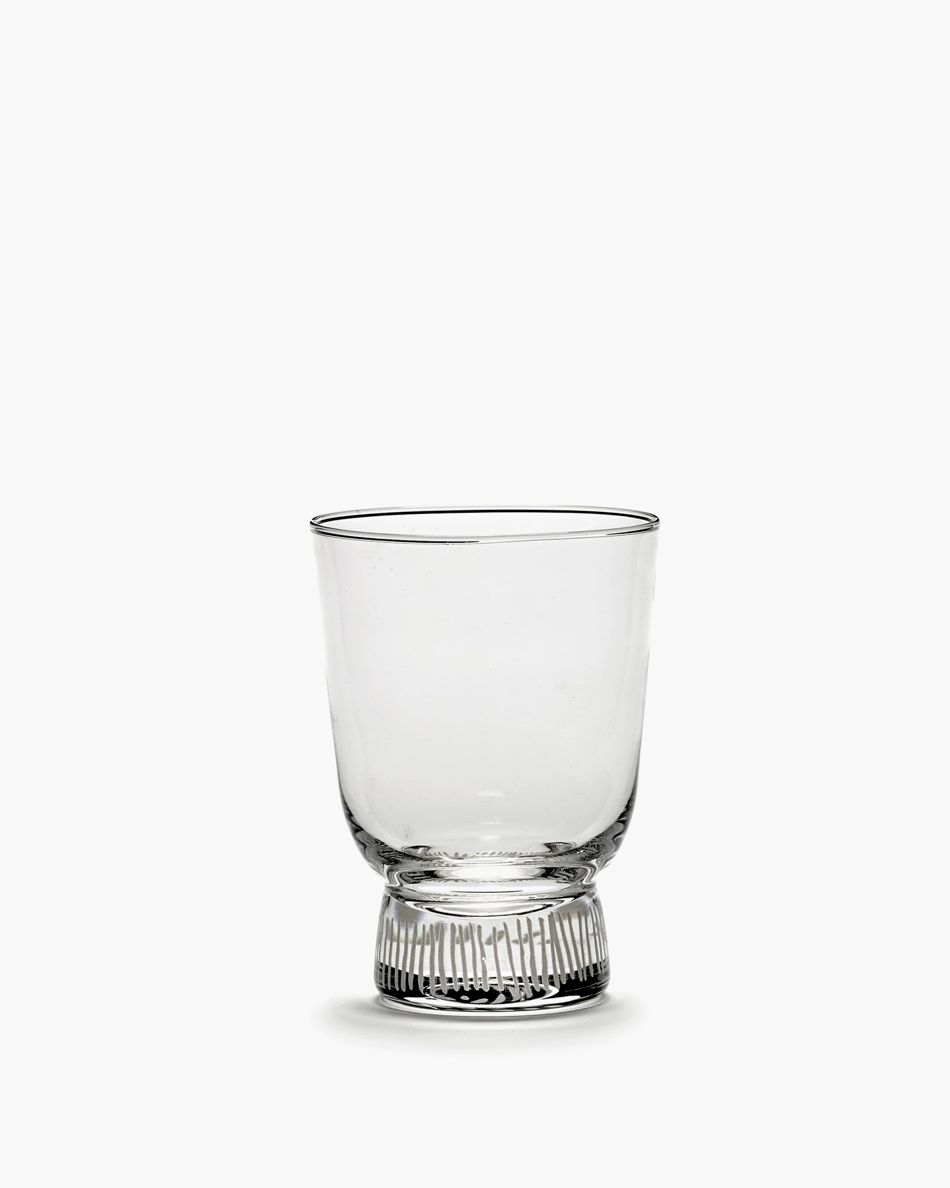 Glass S stripes sandblasted Feast