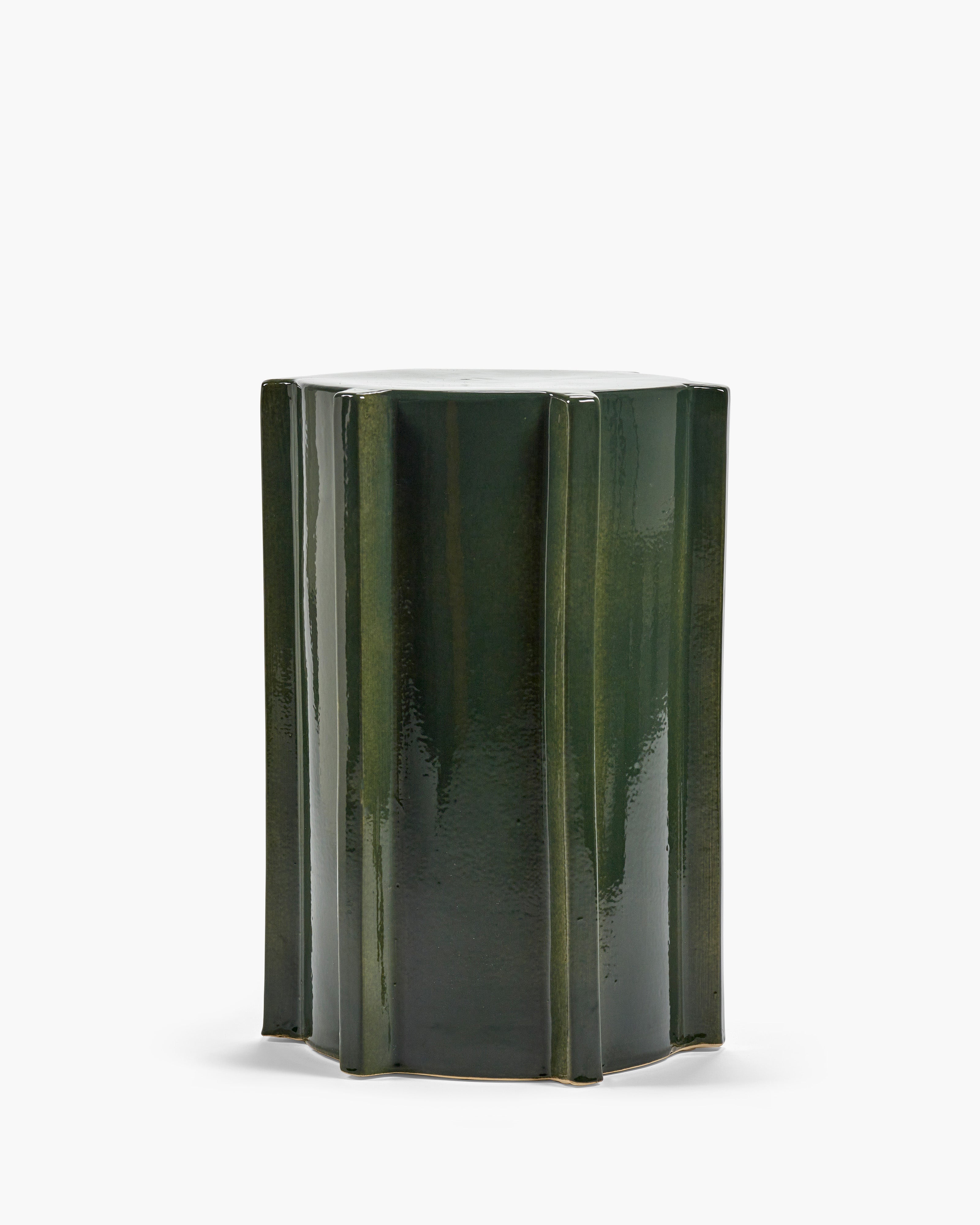 Side table dark green geometrical Pawn – Serax US