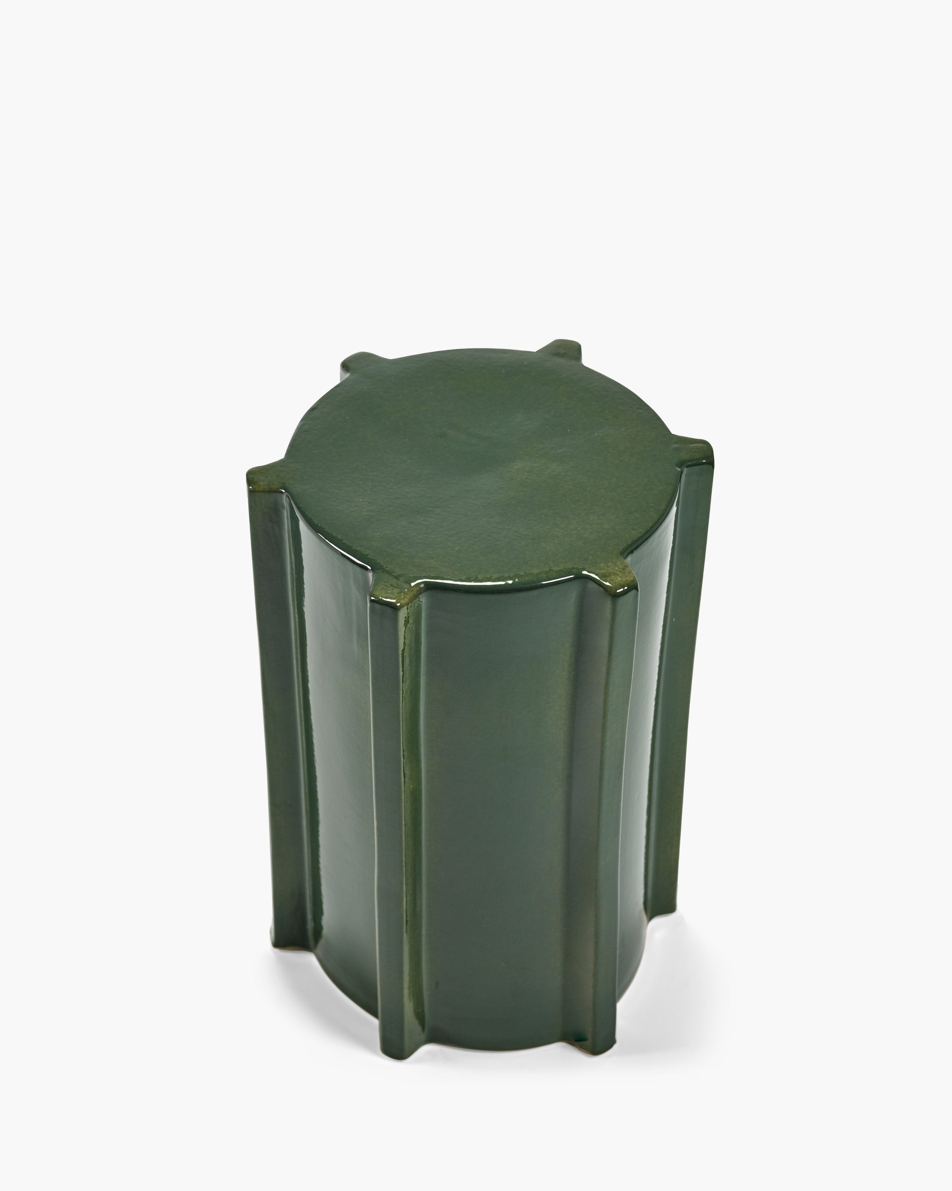 Side table dark green geometrical Pawn – Serax US