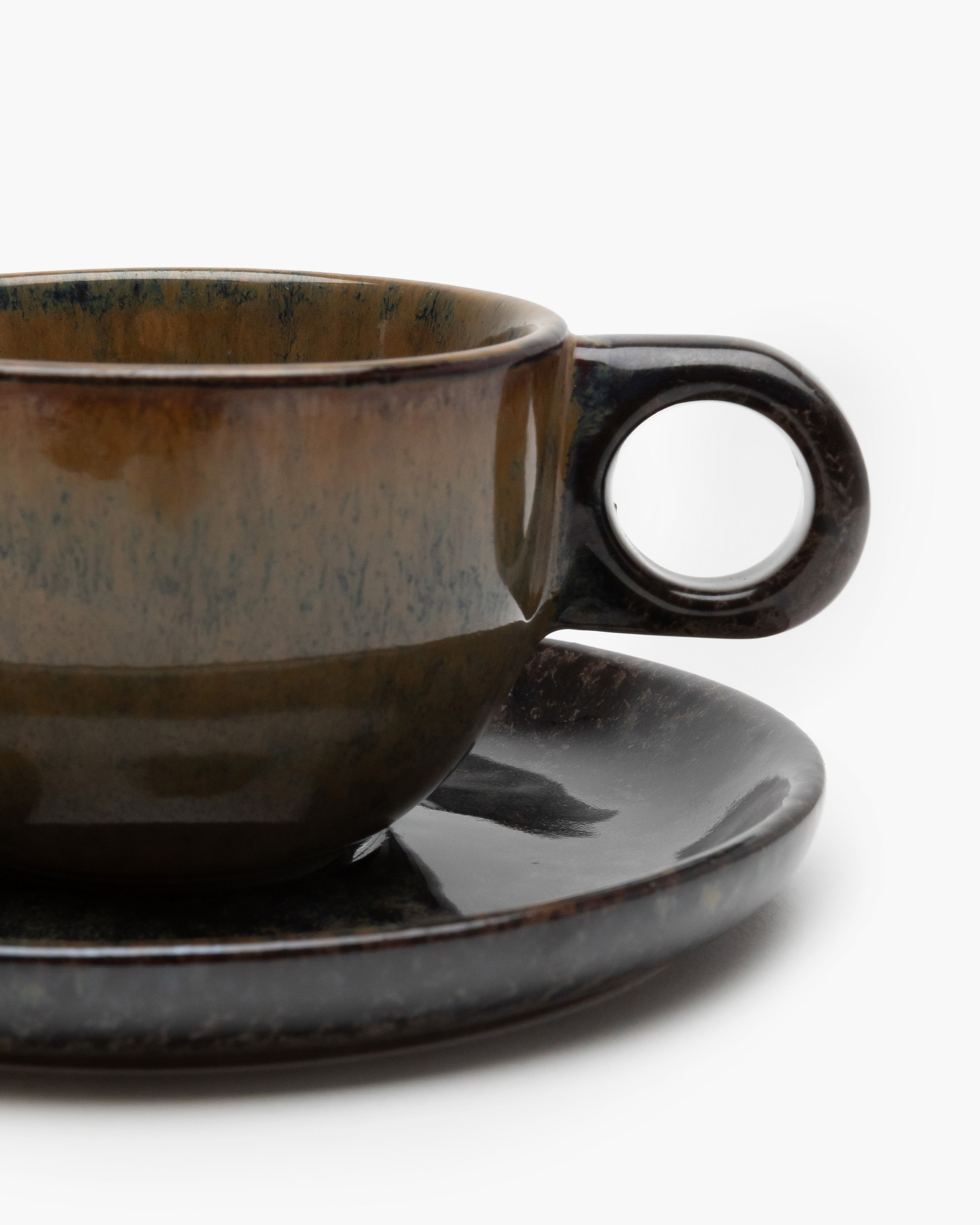 Coffee cup with saucer indi gray Surface – Serax US