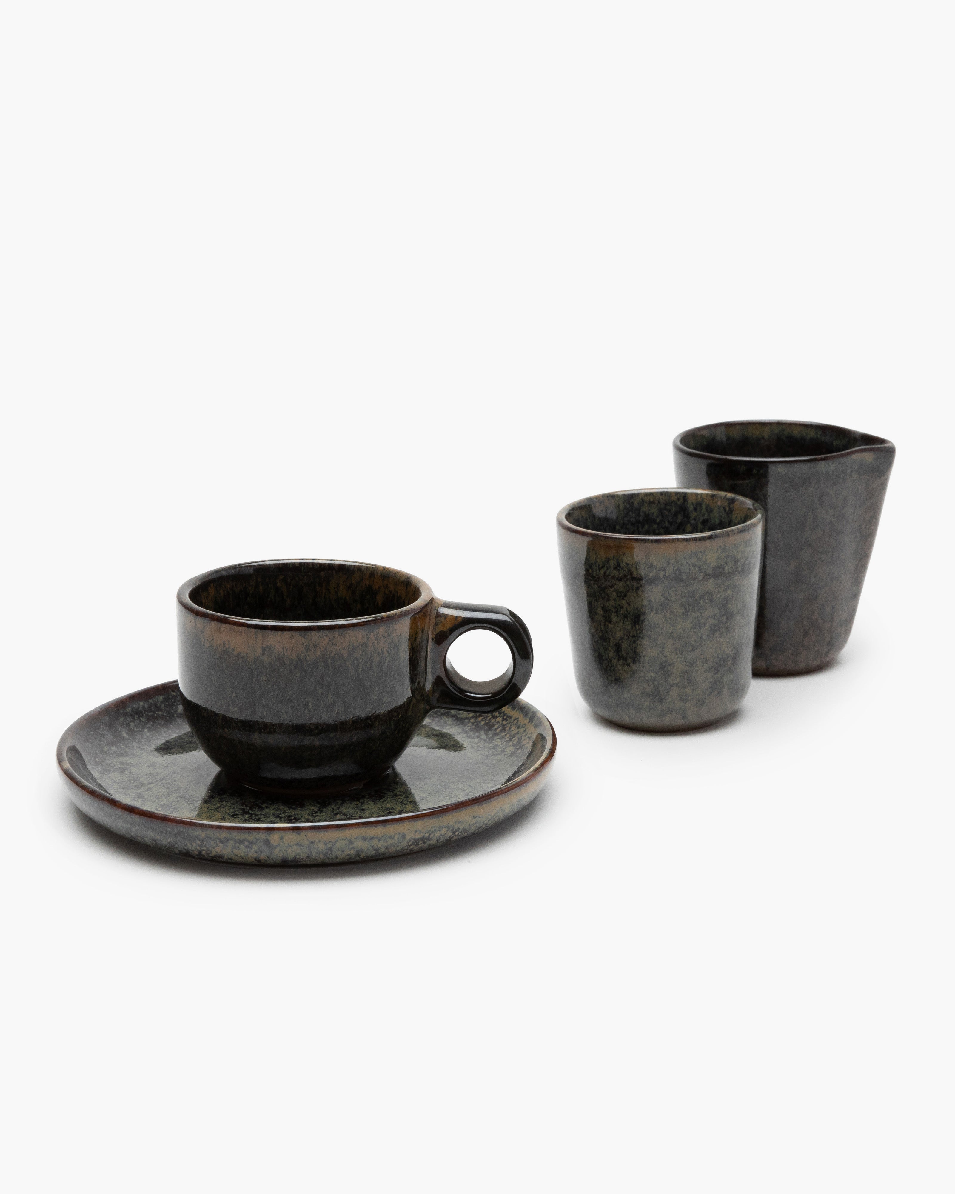 Espresso cup with saucer indi gray Surface – Serax US