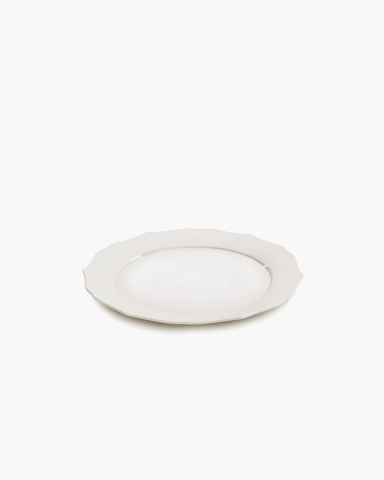 Set of 4 - Dinner plate white Silhouette