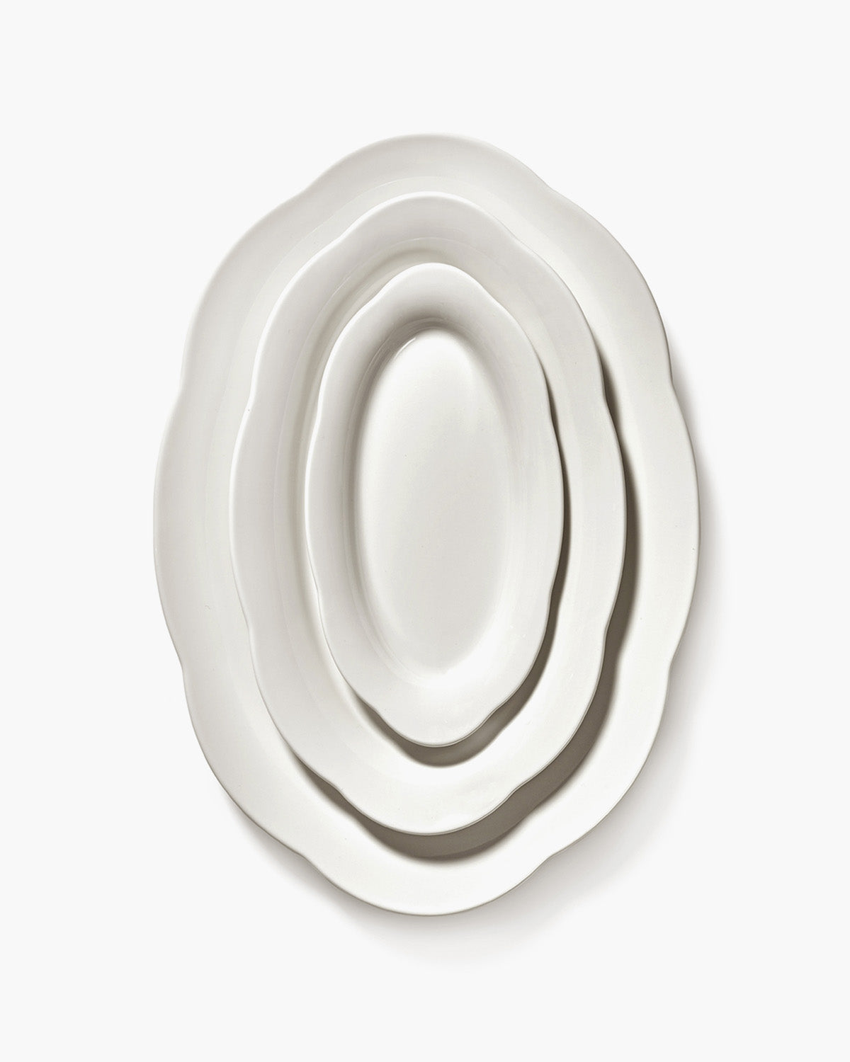 Deep plate oval S white Silhouette – Serax US
