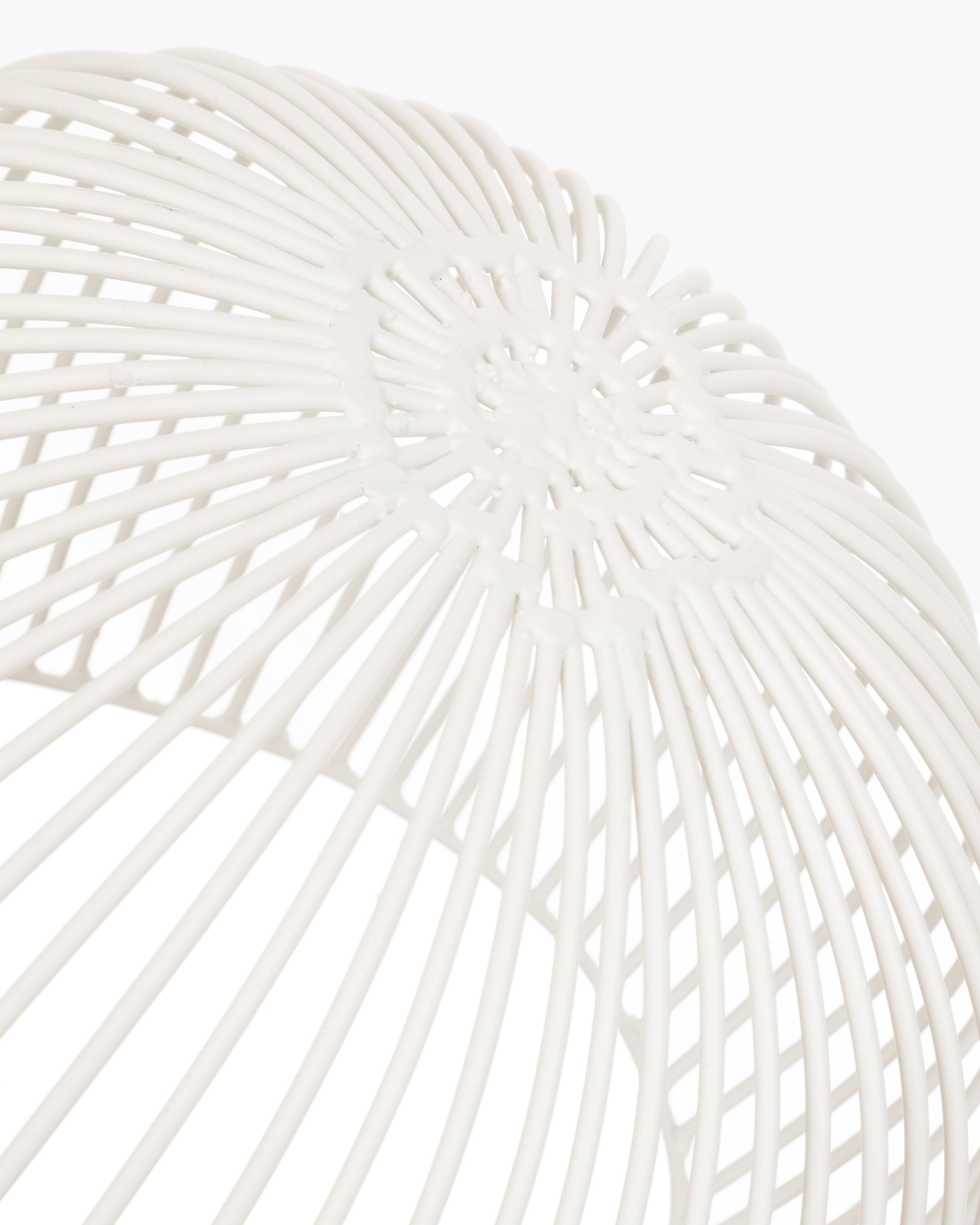 Iron basket white Gio Metal Sculptures - Thumbnail 4