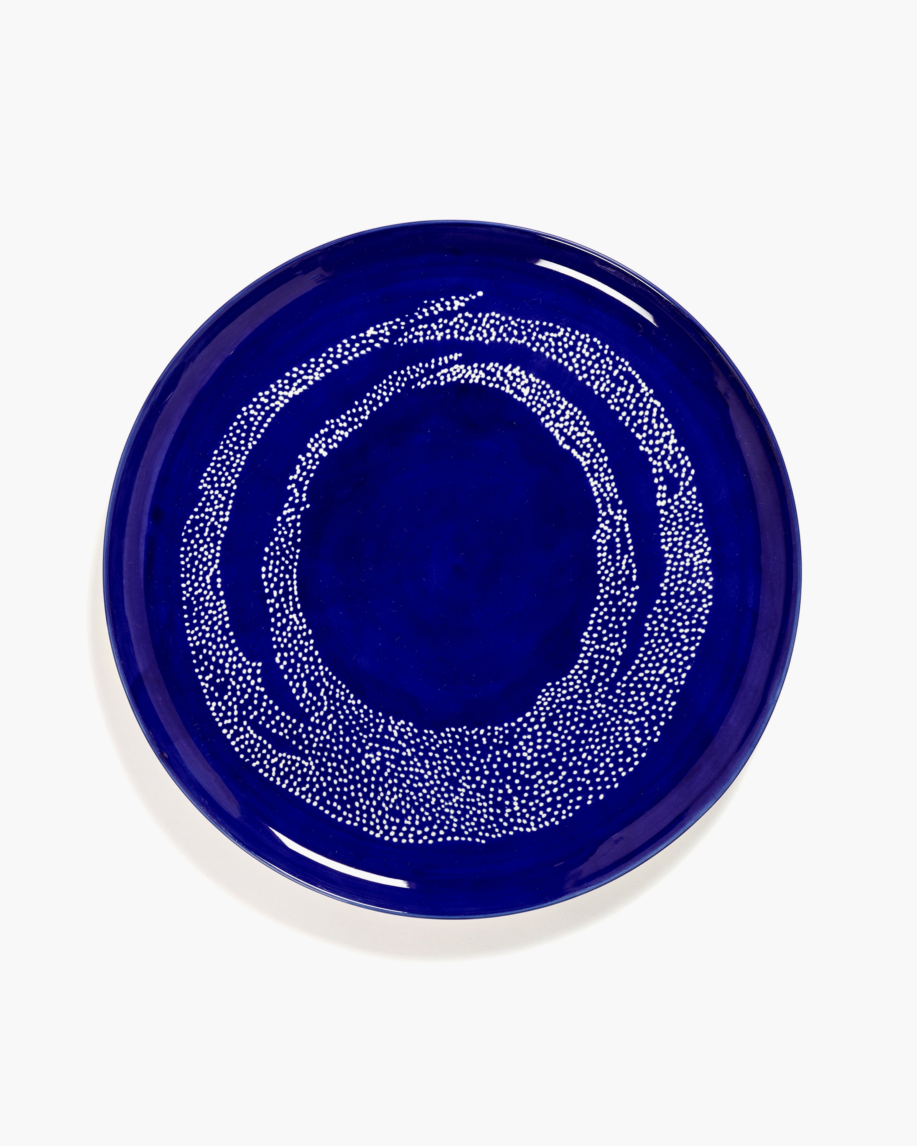 Serving plate dark blue by Ottolenghi