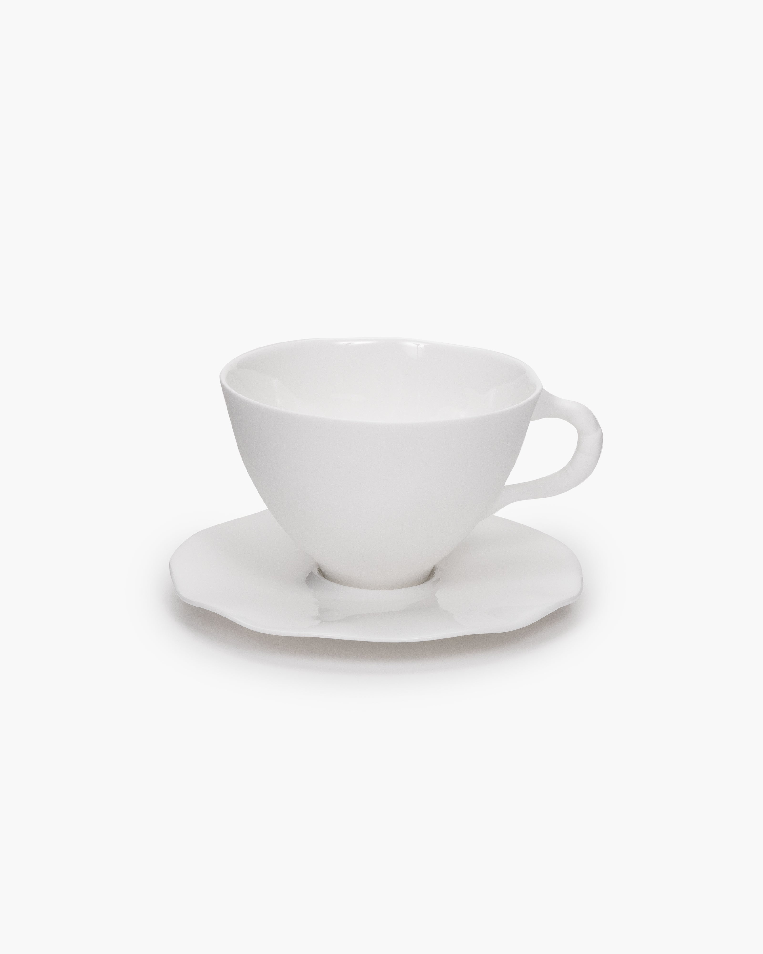 Cup with saucer L white Perfect Imperfection