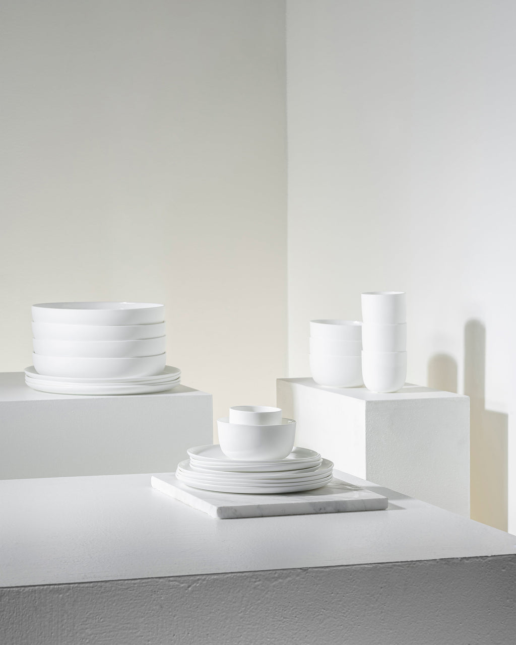Full Set 24 pieces - Set Base tableware by Piet Boon - white