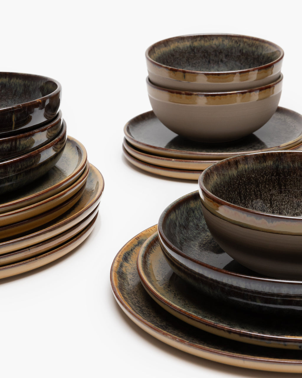 Full Set 24 pieces - Surface tableware by Sergio Herman - indi gray