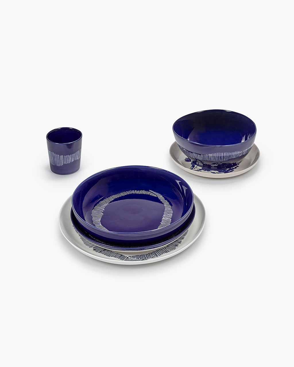 Full Set 24 pieces blue Feast