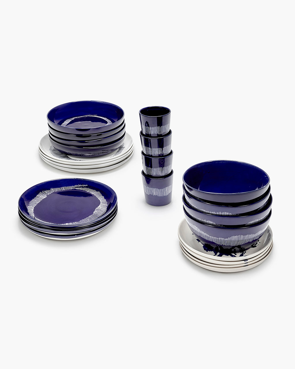 Full Set 24 pieces blue Feast