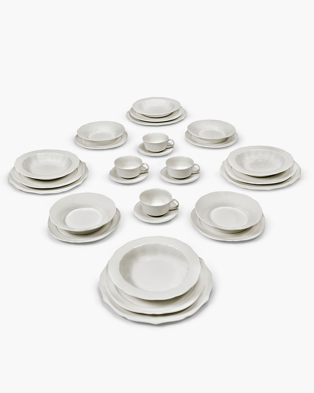 Full Set 28 pieces white Silhouette