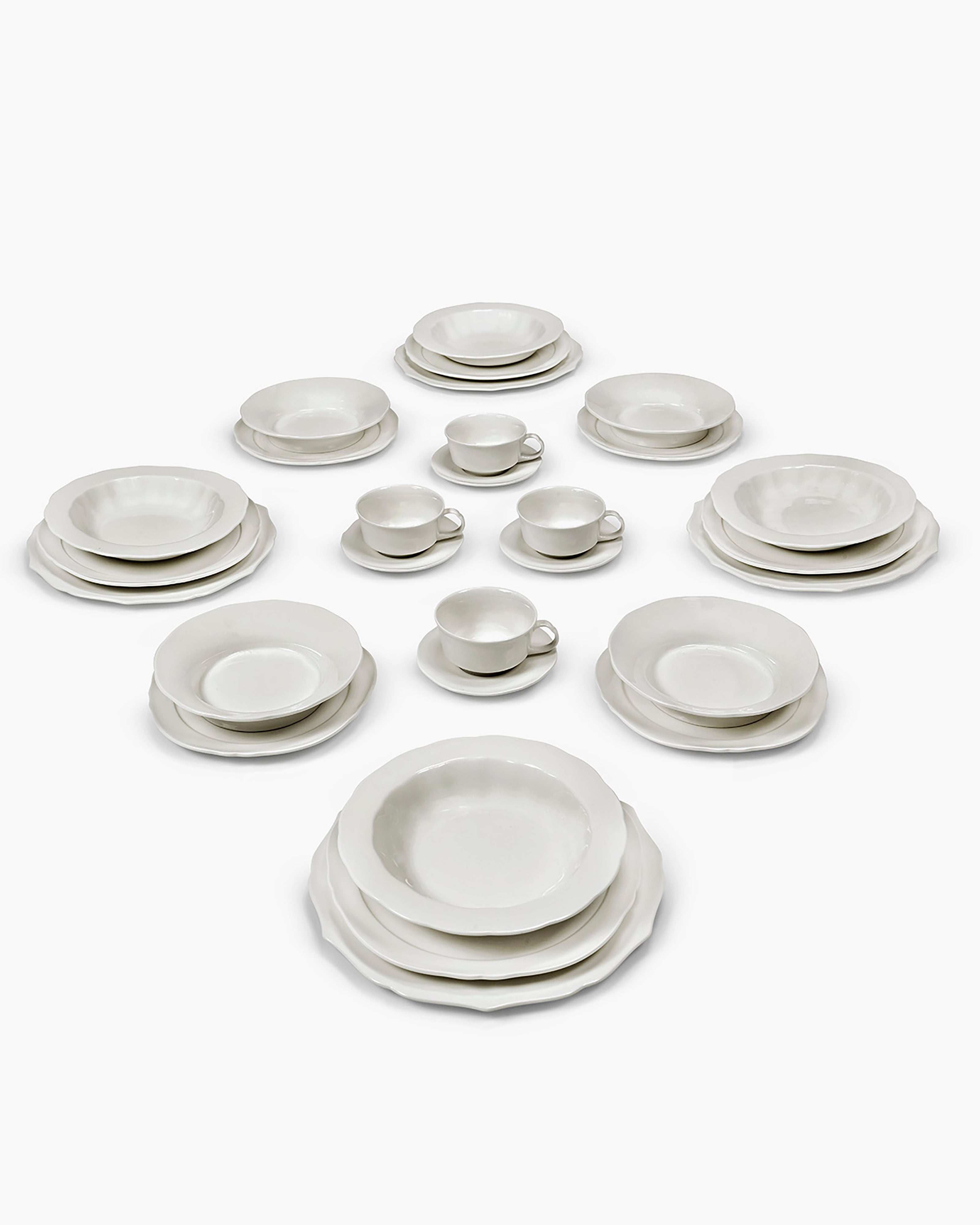 Full Set 28 pieces white Silhouette