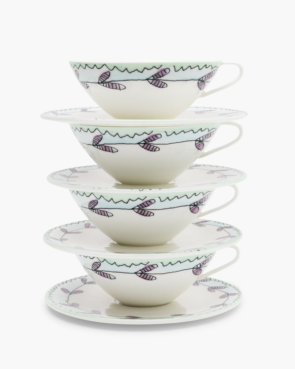 Midnight Tea Set Tea Set 6 pieces blossom milk midnight flowers – Serax US