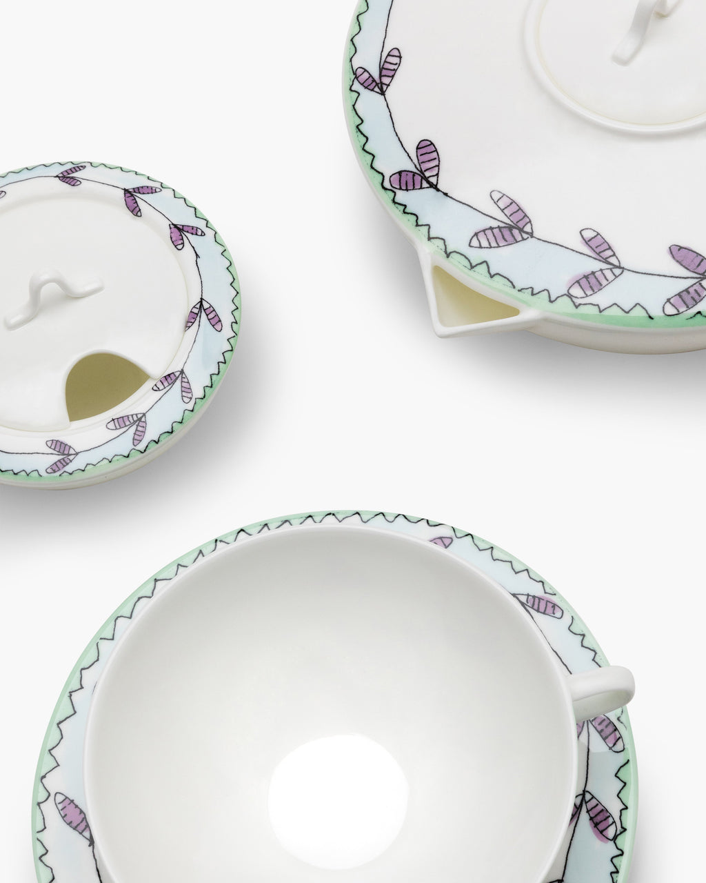 Midnight Tea Set Tea Set 6 pieces blossom milk midnight flowers – Serax US